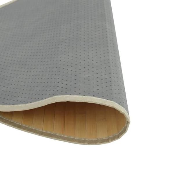 Maison Exclusive - Rund matta i ljus naturlig bambu 80 cm