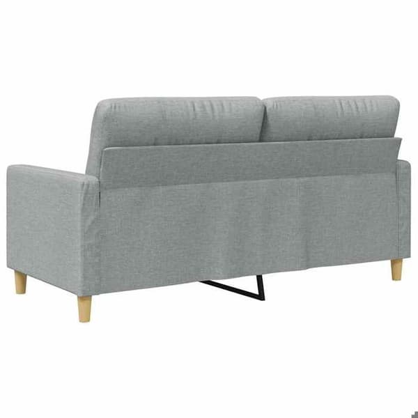 Maison Exclusive - Vaaleanharmaa 2-paikkainen sohva 140 cm Kangas