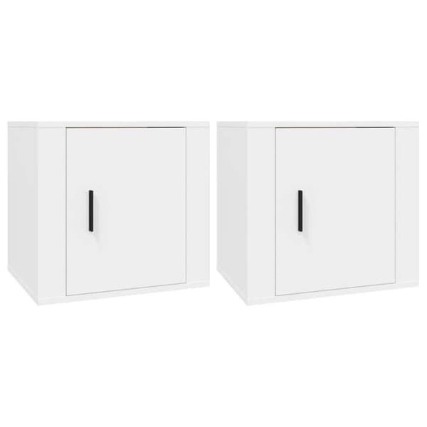 Maison Exclusive - Sängbord 2 st Vit 50x39x47 cm Vit