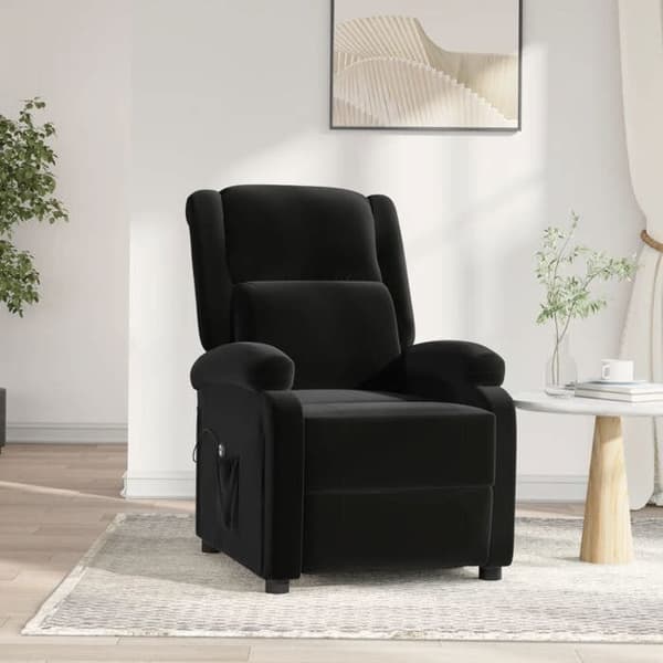 Maison Exclusive - Elektrisk vippe stol i sort velour