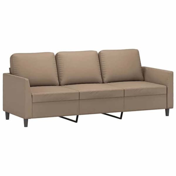 Maison Exclusive - 3-personers sofa Cappuccino 180 cm Kunstlæder