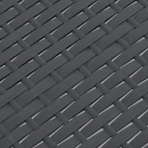Maison Exclusive - Anthracite-puutarhapöytä 58x58x41 cm PP Rottinki