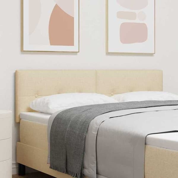 LED-pääty - MAISON EXCLUSIVE - 144 cm - Kermanvärinen polyesteri - Säädettävä korkeus - Integroitu USB-LED Grädde