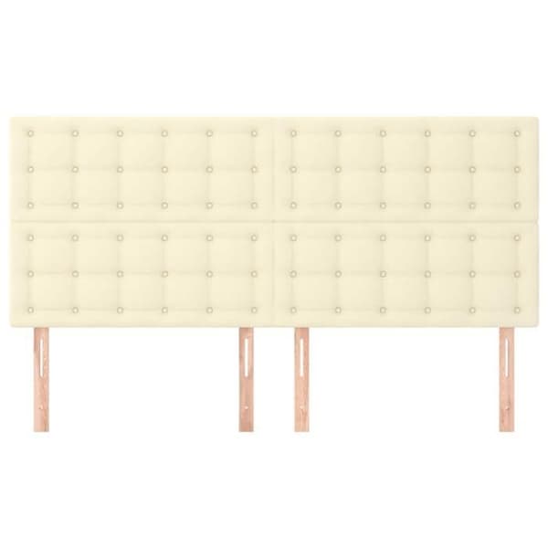 Maison Exclusive - Hovedgærde Creme 160x5x118/128 cm Simililæder Grädde