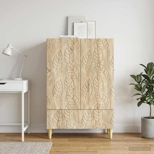 Maison Exclusive - Buffé Ek Sonoma 66 x 34,5 x 95 cm Ingenjörsträ