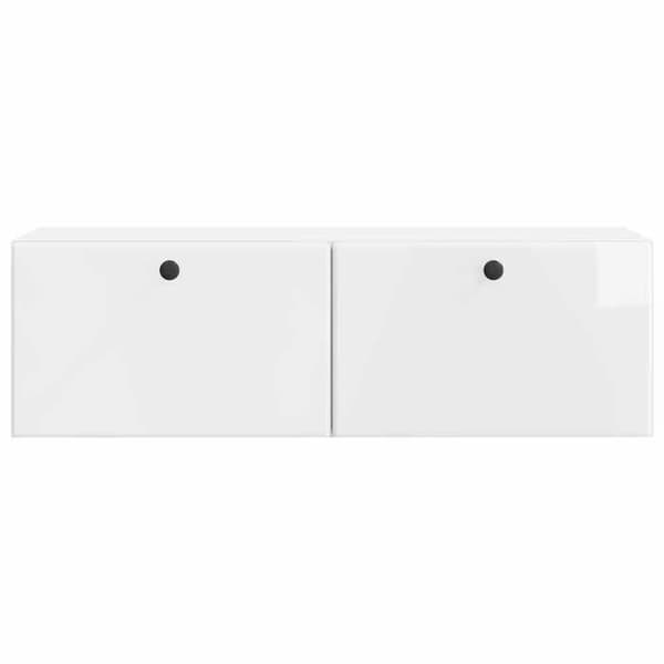 Maison Exclusive - Väggmonterad TV-möbel 98 x 31 x 30 cm Blank vit