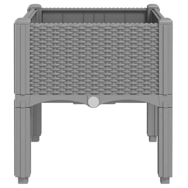 Maison Exclusive - Plantekasse med lysegrå ben 40x40x42 cm PP Ljusgrått