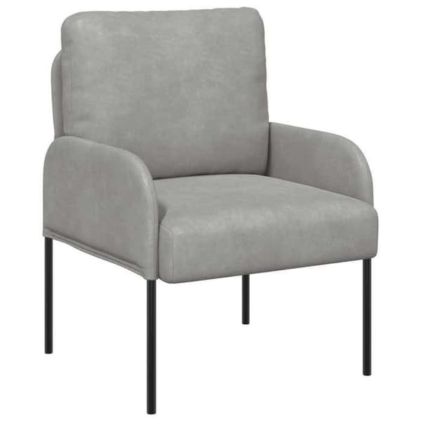Maison Exclusive - 3-delade soffgrupper Grå 115 x 56 x 80 cm Sammet Ljusgrått