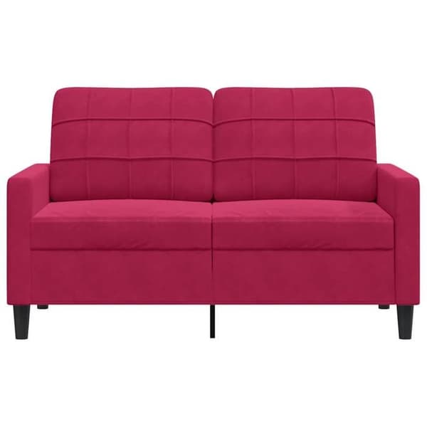 Maison Exclusive - 2-paikkainen sohva Bordeaux-punainen 120 cm Sametti