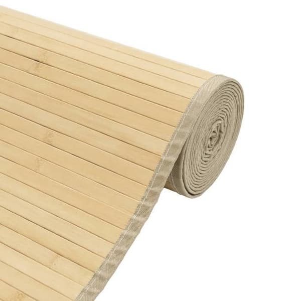 Maison Exclusive - Rektangulär matta i ljus naturlig färg 60x200 cm bambu