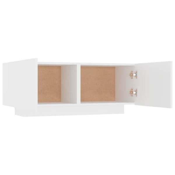 Maison Exclusive - Sängbord vit 100x35x40 cm ingenjörsträ Vit