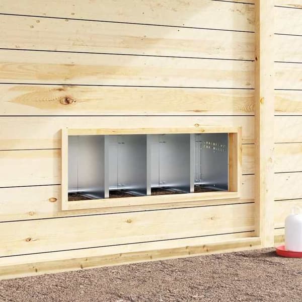 Maison Exclusive - Hönshus med 4 fack och ben i galvaniserat stål
