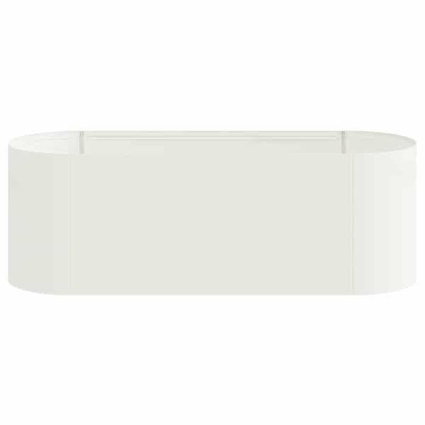 Höjdträdgård - EXKLUSIV HUS - 120 x 40 x 40 cm - Förstärkt stål - Bottenlös design - Vit Vit