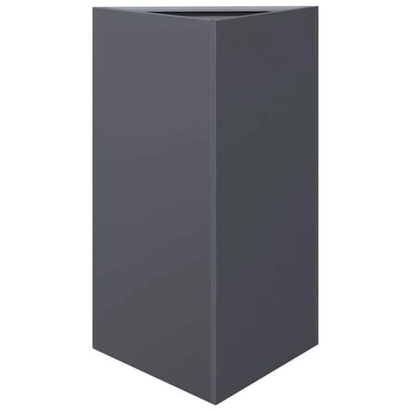 Maison Exclusive - Triangulär anthracite-jardiniär 50x43x75 cm stål