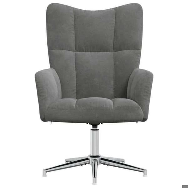 Maison Exclusive - Mörkgrå Velour Relaxstol