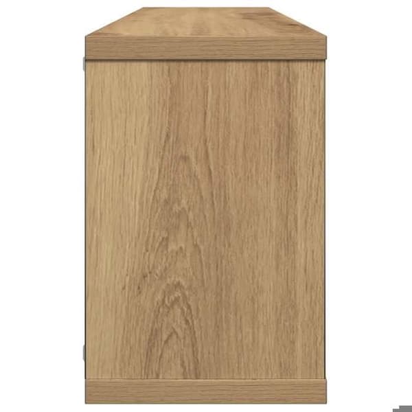 Maison Exclusive - Vægmonterede kubereoler 2 stk. håndlavet eg 60x15x23 cm