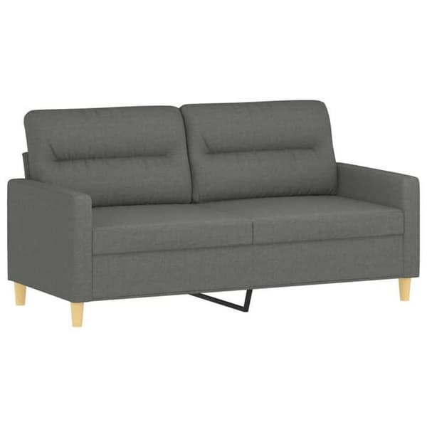 Maison Exclusive - Sæt af 2 sofaer med mørkegrå puder i stof