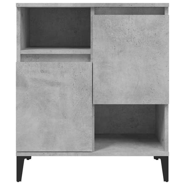 Maison Exclusive - Buffeter 2 stk grå beton 60x35x70 cm ingeniørtræ