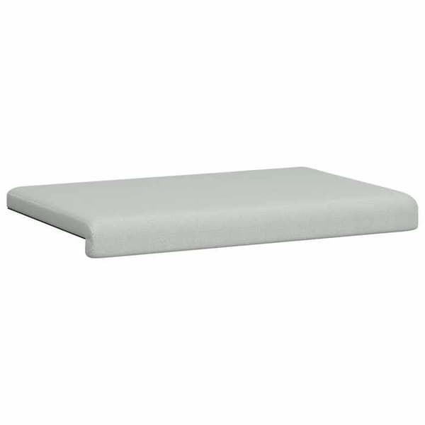 Maison Exclusive - Pude til bænk i tekstureret grå velour, dybde 35 cm Ljusgrått