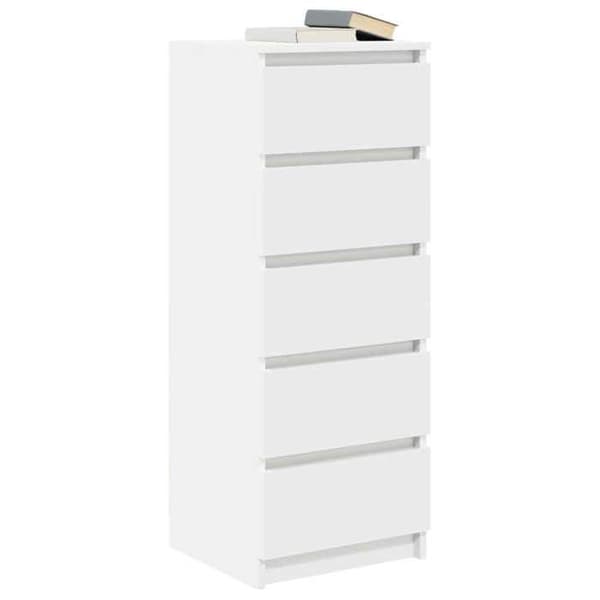 Maison Exclusive - Buffé med lådor vit 37,5x35x99 cm ingenjörsträ Vit