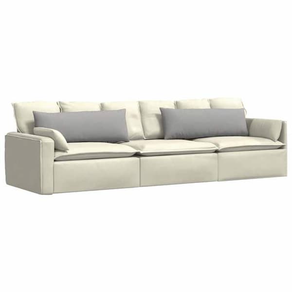 Maison Exclusive - Soffkuddar 2 st tyg Grå moln 120 x 40 cm Molngrå