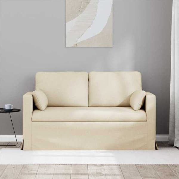 Maison Exclusive - Soffa Crème 139 x 78 x 80 cm tyg