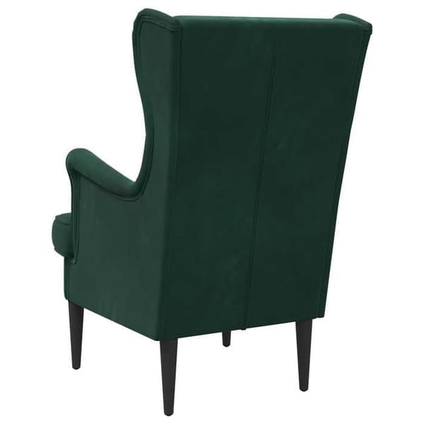 Maison Exclusive - Mörkgrön Sammet Fåtölj