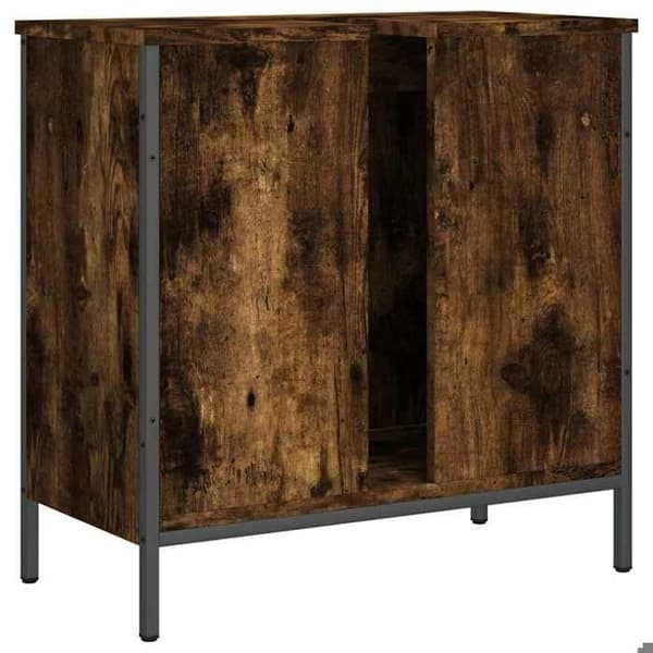 Maison Exclusive - Badrumsspegelskåp ek rökig 60x30x60 cm