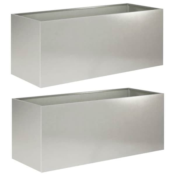 Maison Exclusive - Puutarhakori 2 kpl Hopea 80 x 40 x 40 cm