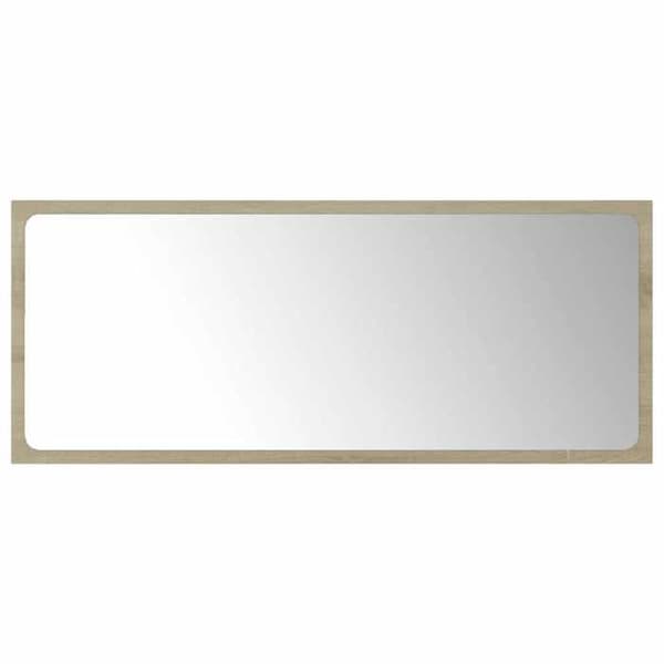 Maison Exclusive - Badrumsspegel Ek sonoma 90x1,5x37 cm Agglomerat