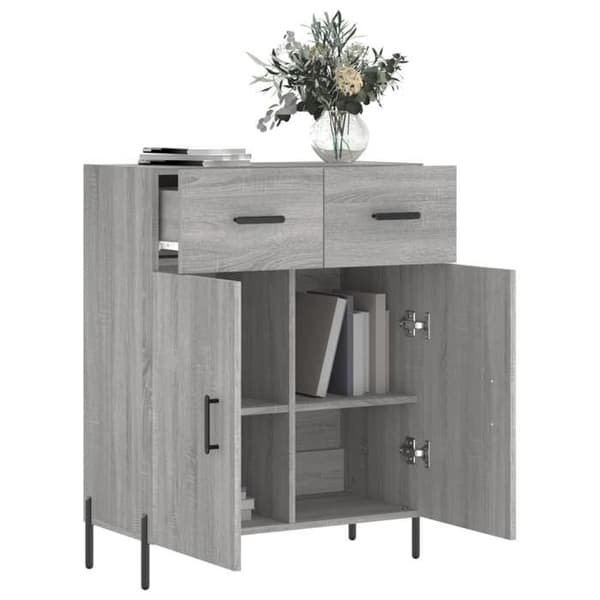 Maison Exclusive - Buffet Sonoma grå 69,5x34x90 cm ingeniørtræ