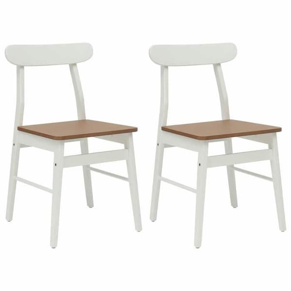 Maison Exclusive - Spisestol 2 stk Massivt Gummitræ