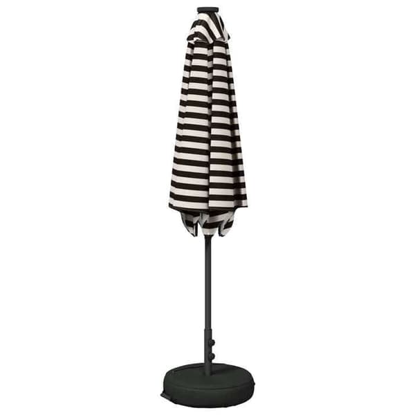 Maison Exclusive - Trädgårdsparasol med LED-lampor och bas 2,7 x 2,7 m