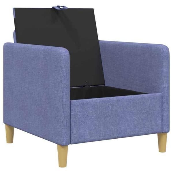 Maison Exclusive - Sohva säilytystilalla Sininen denim 72 x 78 x 87 cm Polyesteri