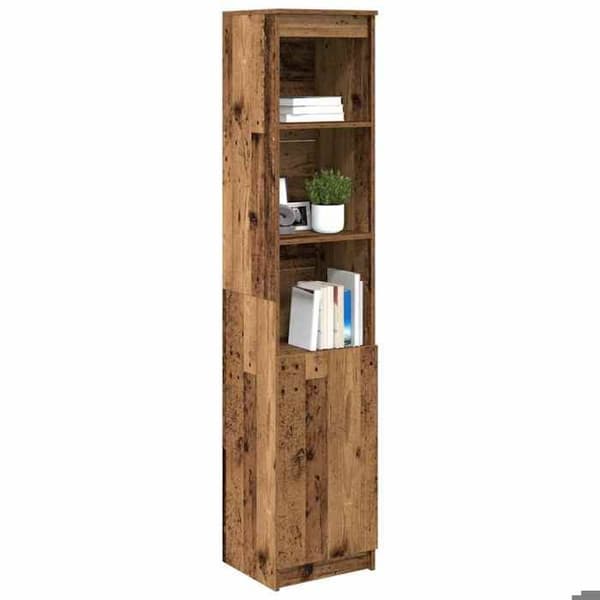 Maison Exclusive - Buffé hög 37,5x35x180 cm gammalt trä ingenjörsträ