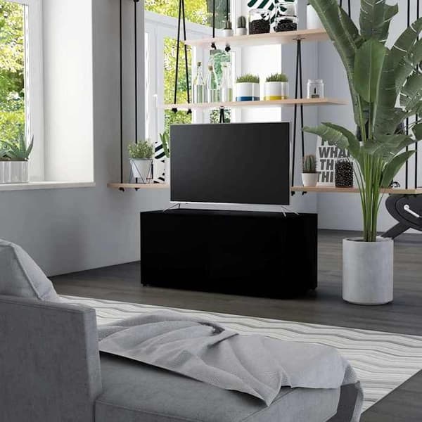 Maison Exclusive - TV Møbel Sort 80x34x36 cm Ingeniørtræ
