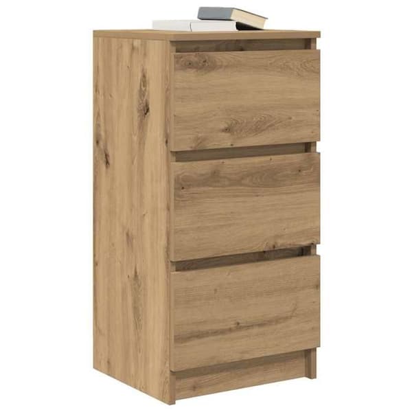 Maison Exclusive - Buffet i håndlavet egetræ 37,5x35x76 cm i ingeniørtræ