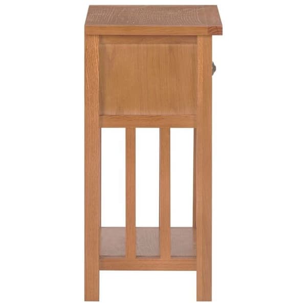 Maison Exclusive - Tidningsbord med låda 35x27x55 cm Solid ek