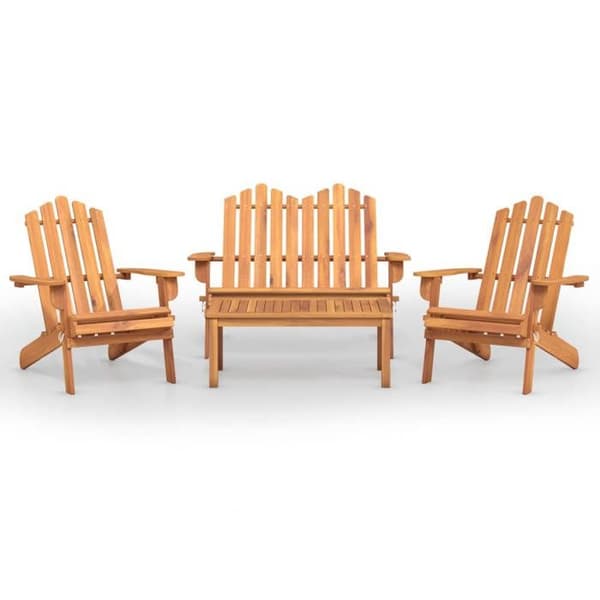 Maison Exclusive - Adirondack havemøbel sæt 4 dele i solid akacietræ