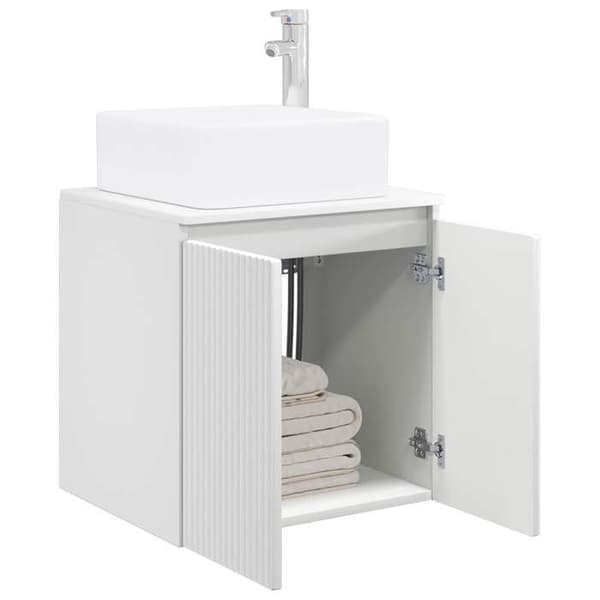 Maison Exclusive - Vægmonteret håndvask vanity Hvid 49,5 x 41 x 63 cm