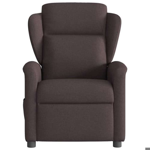 Maison Exclusive - Fällbar fåtölj Mörkbrun Tyg