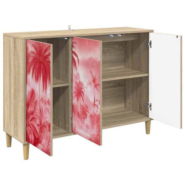 Maison Exclusive - Buffet AACHEN Sonoma 102 x 33 x 75 cm Ingeniørtræ