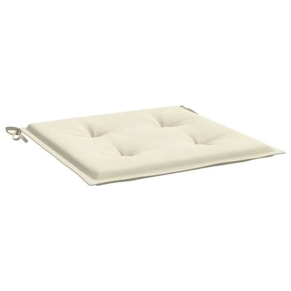 Maison Exclusive - Stolsdynor trädgård set om 2 kräm 40x40x3cm oxfordtyg Grädde