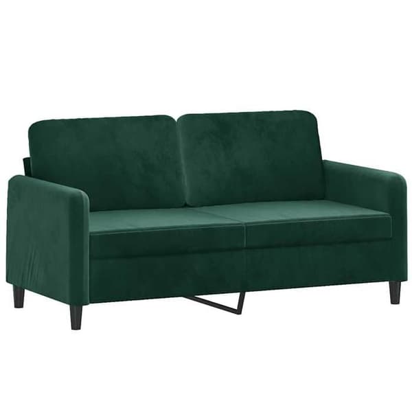 Maison Exclusive - Soffa 2-sits Grön mörk 140 cm Sammet Mörkgrön