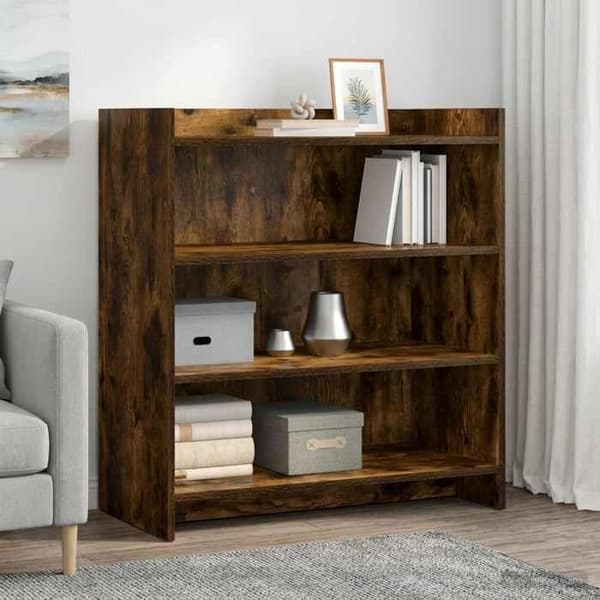 Maison Exclusive - Buffé Ek rökt 75 x 36 x 80 cm Ingenjörsträ