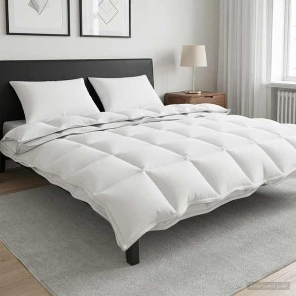 Duvet - MAISON EXCLUSIVE - Set 3 pc 200x240 cm - Alla säsonger - 20% bambu/80% polyester - Hypoallergen Vit