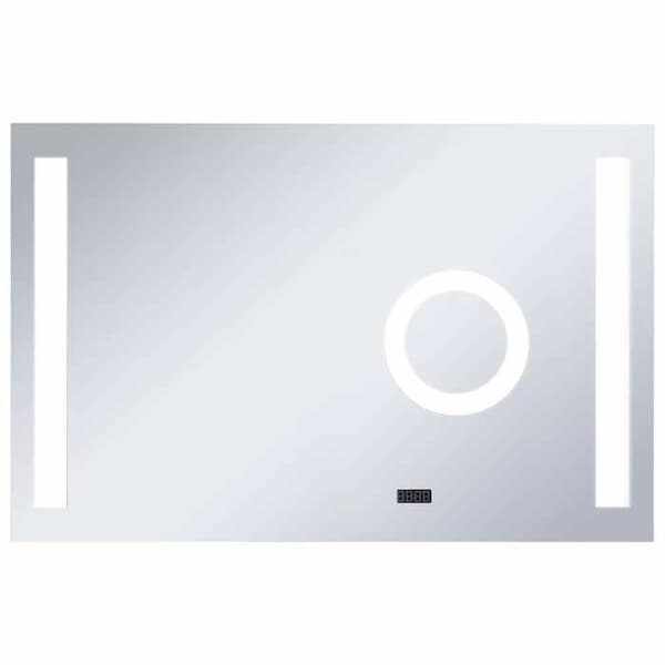 Badrumsspegel - Exklusivt Hem - Taktile LED - 100x60 cm - Tidsvisning