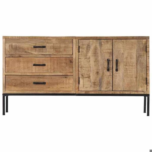 Maison Exclusive - Buffé 140x35x75 cm Massivt mangoträd