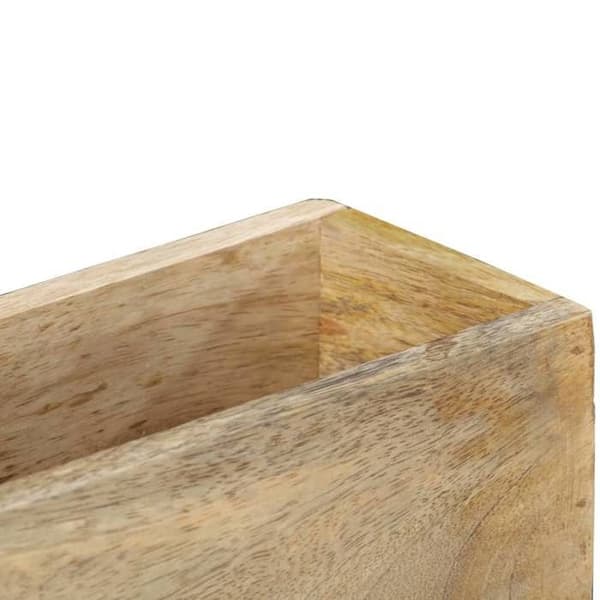 Maison Exclusive - Vægmonteret magasinholder 30x11x72 cm Solid mangotræ