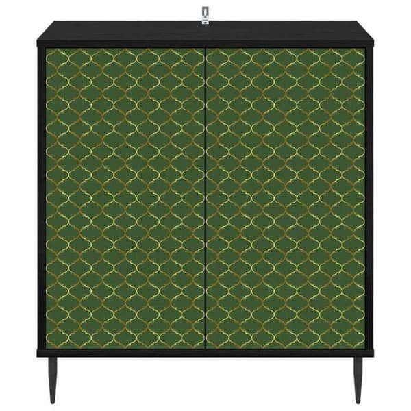 Maison Exclusive - Buffet GELEEN Sort eg 69 x 33 x 76 cm Ingeniørtræ